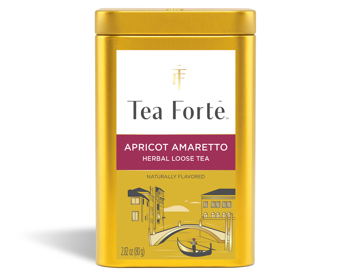 Apricot Amaretto Loose Leaf Tea Canisters - front view