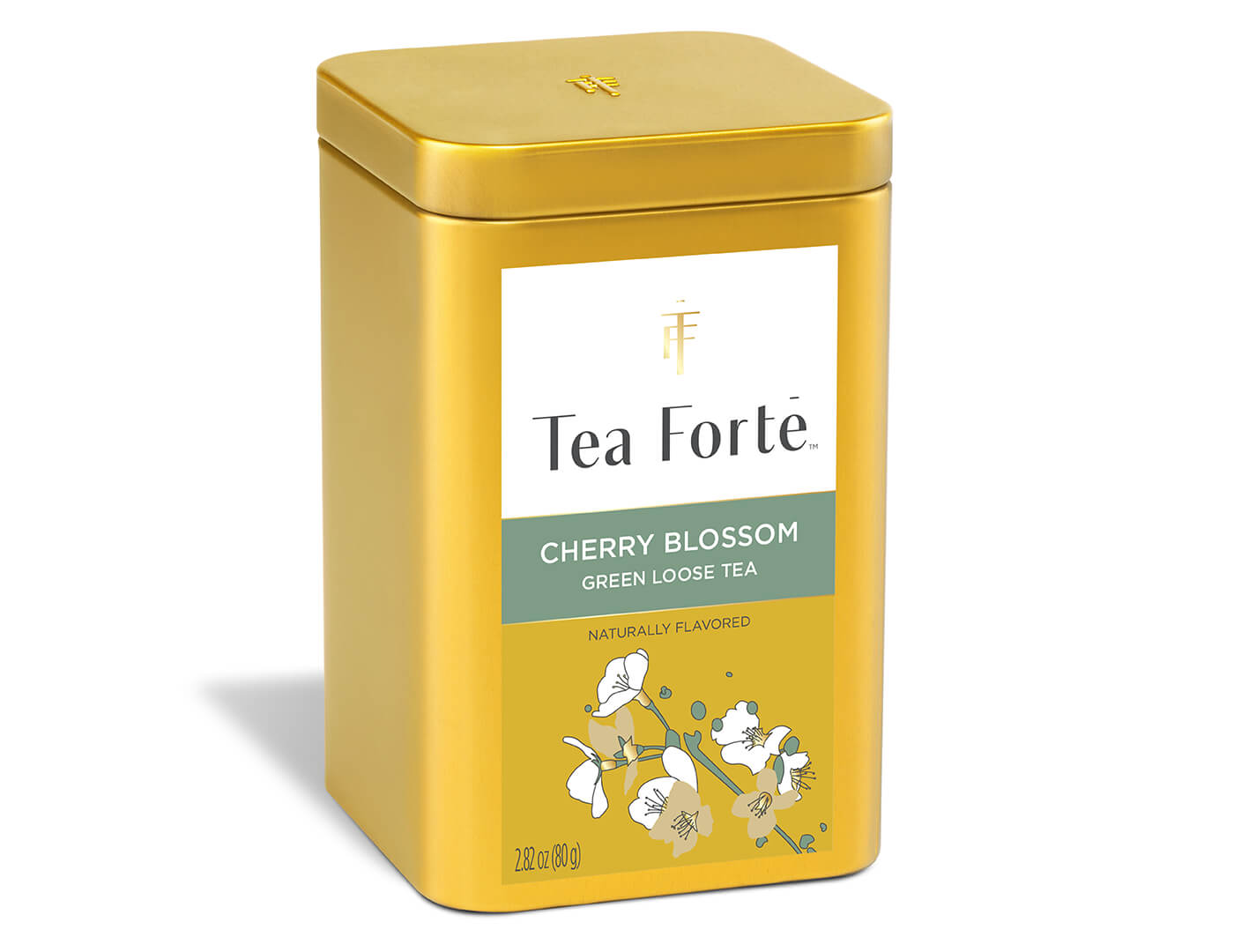 Cherry Blossom Loose Leaf Tea Canister - side view