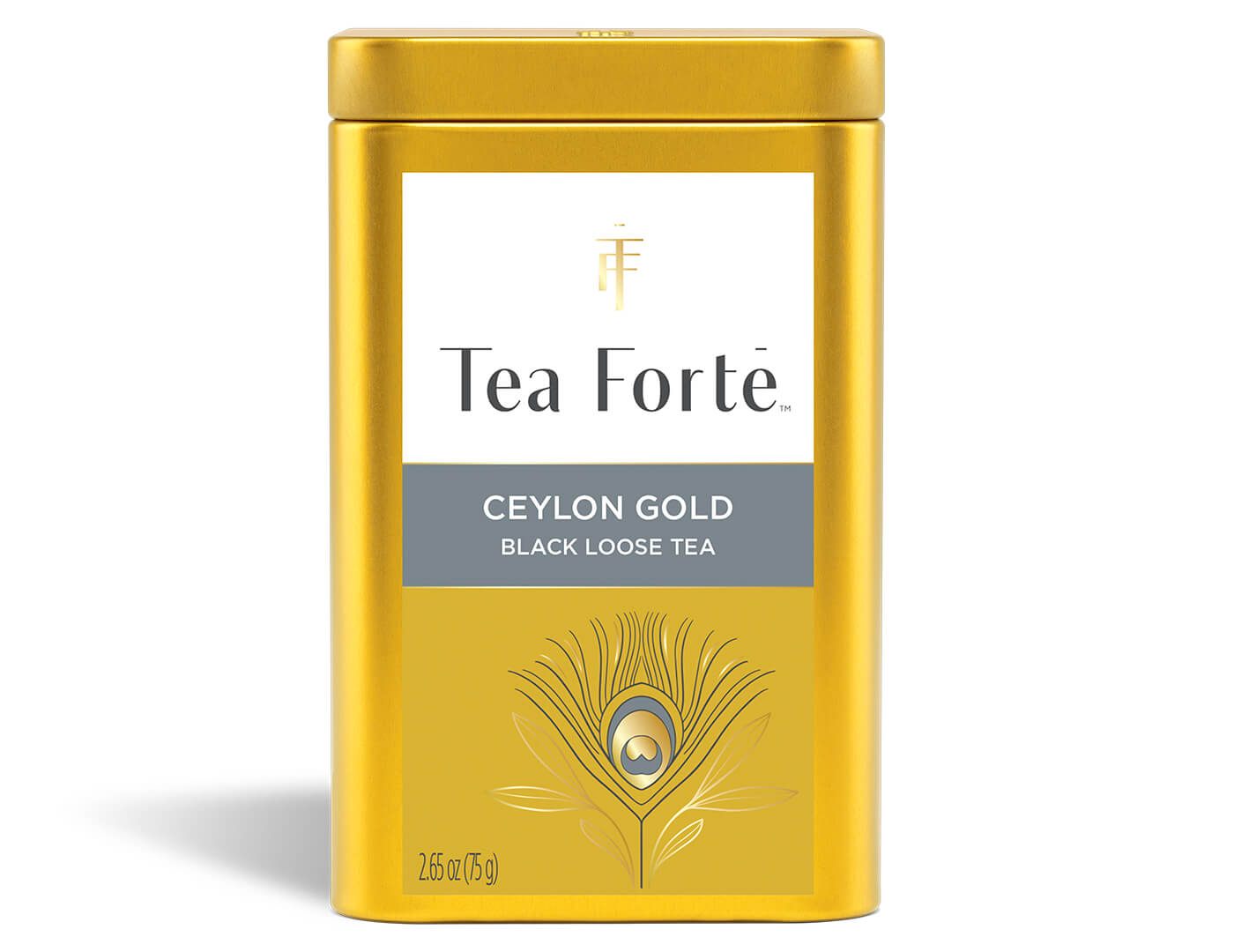 Ceylon Gold Loose Leaf Tea Canister - front view