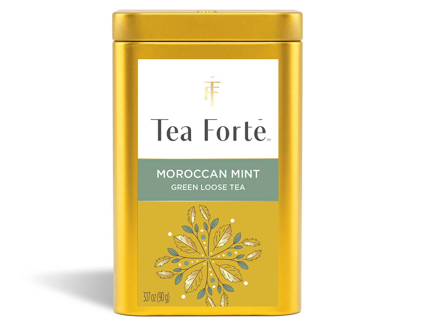 Moroccan Mint tea in a canister of loose tea - front view