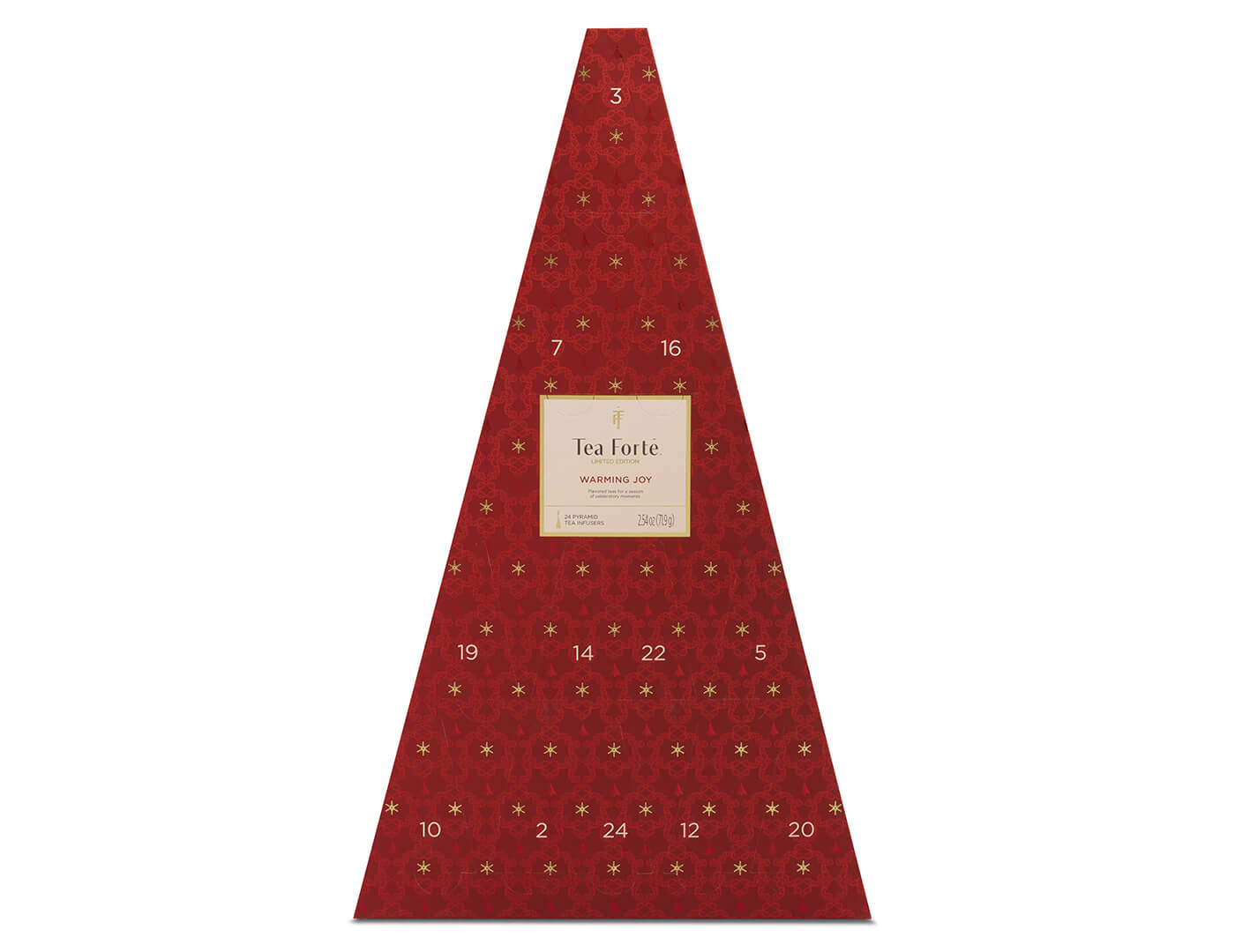 Warming Joy Advent Calendar with doors closed, front view