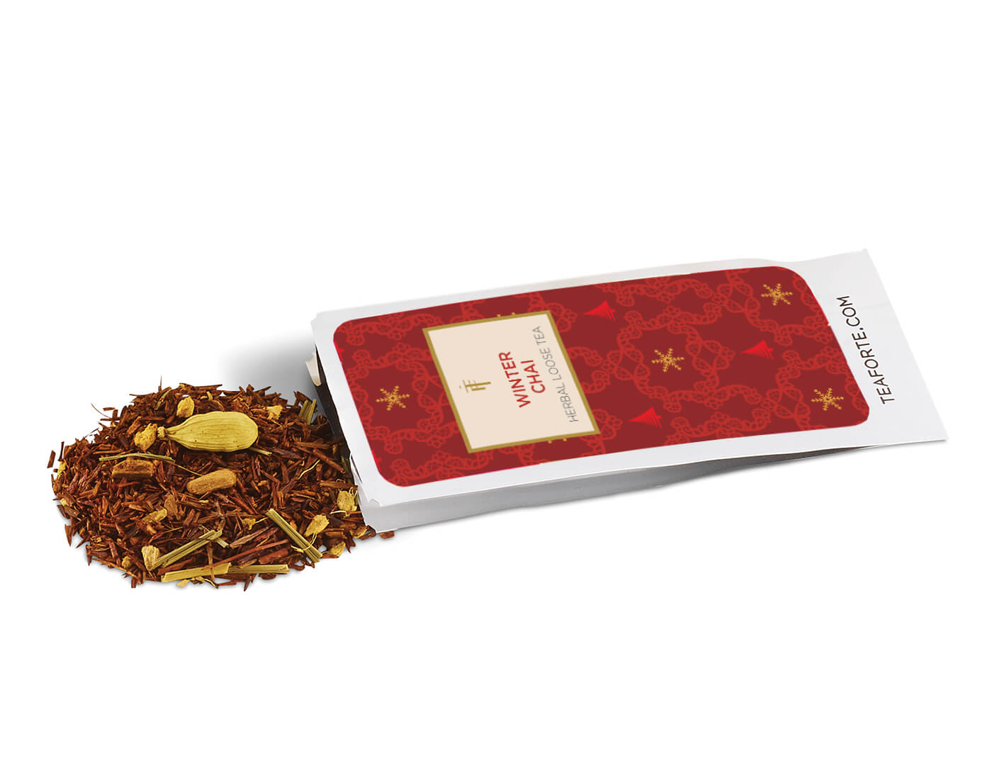 Single Steeps Sampler loose tea pouch, open