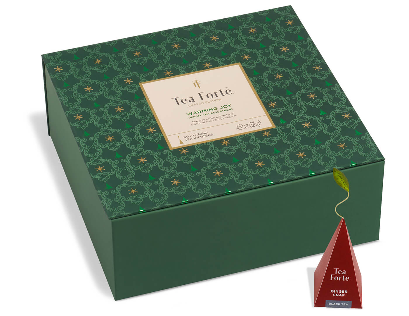 Herbal Tea Chest Warming Joy, closed, with infuser