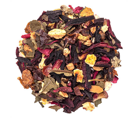 Raspberry Nectar iced tea pile