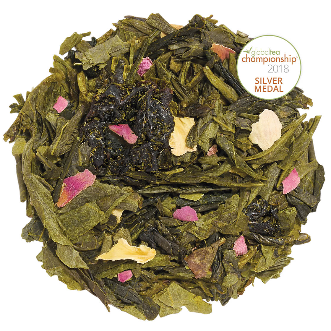 Cherry Blossom Loose Leaf Tea pile - award winner