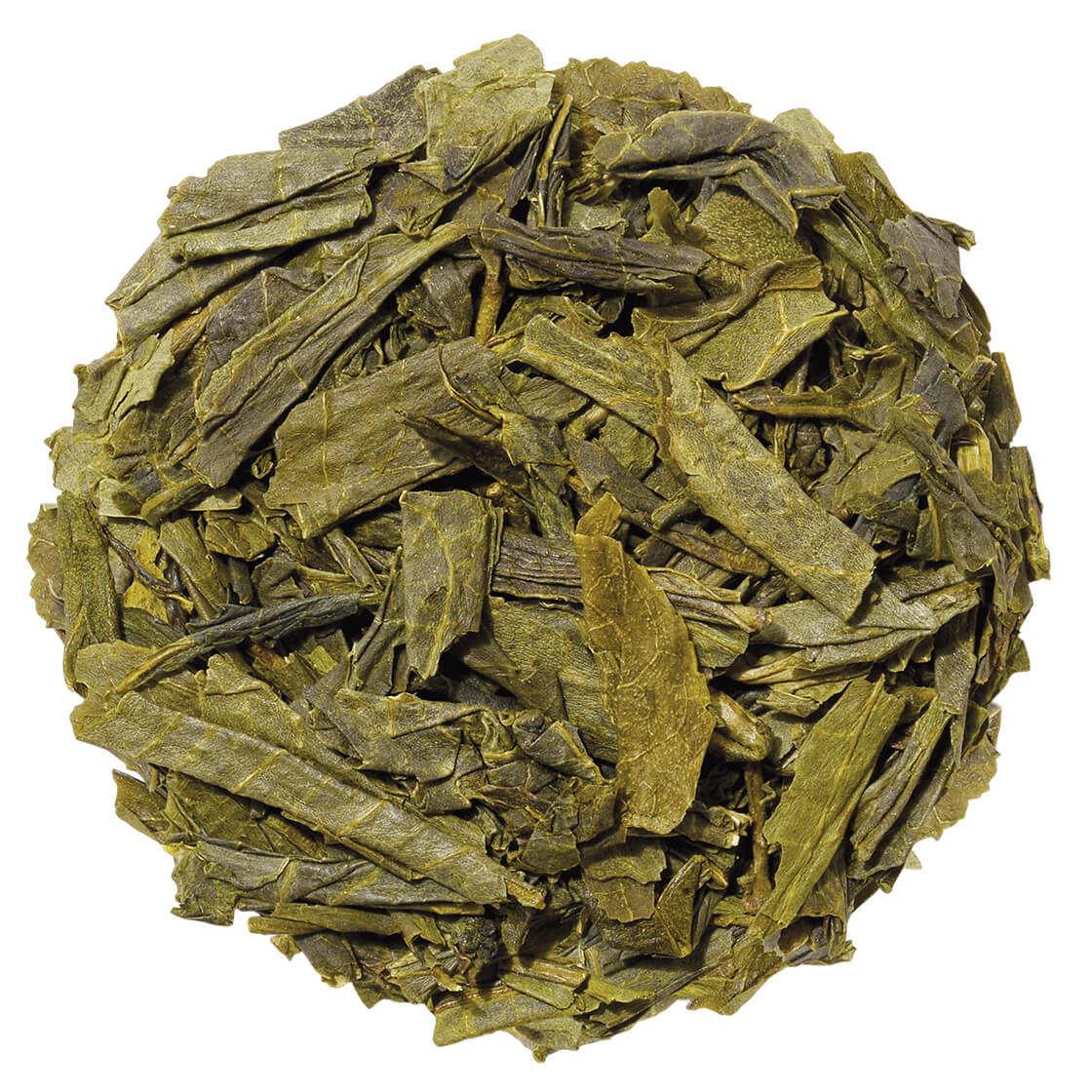 Sencha Loose Leaf Tea Canister tea pile